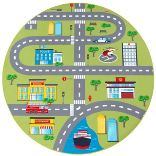 TT Home Kinderteppich 200 x 200 cm Grün