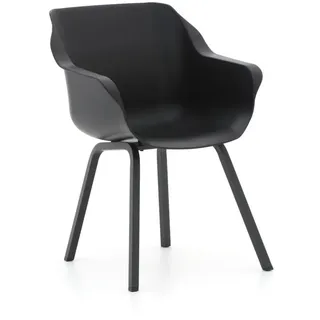 Hartman Gartenstuhl Sophie Element Gartensessel 59 x 62 x 84 cm schwarz 1 Stück