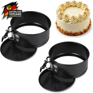 Kuchenform rund 16 cm Springform Backform mit Antihaftbeschichtung für kleine Ku