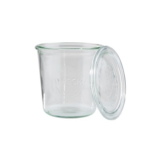 Weck-Glas mit Deckel Sturzform, 2er Set 82347 , Maße (Ø x H): 11 x 11 cm