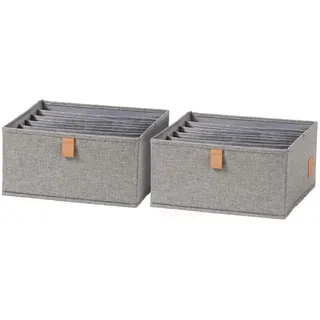 Love IT Store IT Organizer Premium, Grau, Textil, Karton, 30x15x30 cm, Ordnen & Aufbewahren, Aufbewahrungskörbe, Organizer
