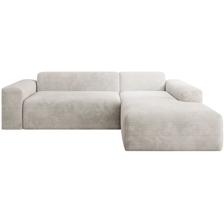 Sofa Vals mit Stoff in L-Form - Beige