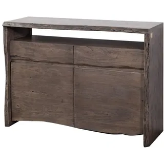 Massivmoebel24 Sideboard 131 x 45 x 96 cm Grau