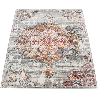Paco Home Teppich Wohnzimmer Kurzflor, Vintage Design