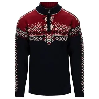 Dale of Norway 140th Anniversary Sweater navy redrose offwhite (H) S