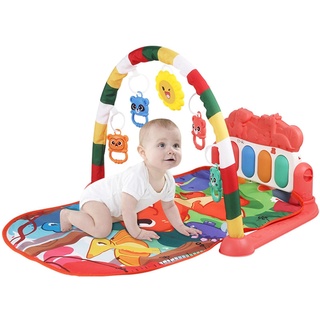 BAOK Baby-Spielmatte, Kick and Play Klavier Gymnastikmatte, Jungle Musical Play Mats Spielzeug für 0 bis 3 6 9 12 Monate, Babyparty
