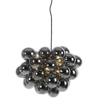 QAZQA Uvas 8-flg. G9 60 cm kugelförmig schwarz