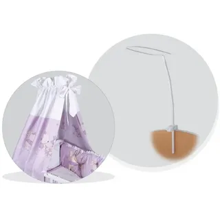 Lorelli Betthimmel Babybett Himmelstange, 17 x 4 x 167 cm, Himmel-Halterung, universal weiß