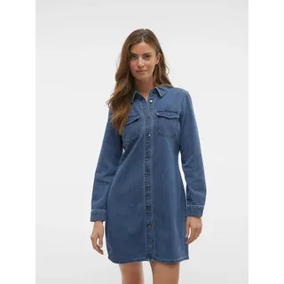 Vero Moda Jeanskleid Kurzes Kleid Blau XS