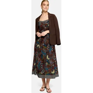 Zero Maxikleid Braun/Petrol 36