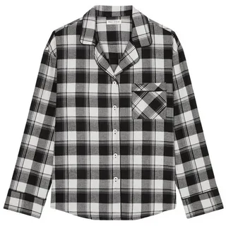 Marc O'Polo Pyjamaoberteil Cozy Flanell schlaf-oberteil nachthemd sleepshirt bunt XL (42)