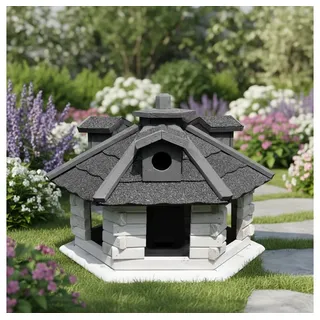 Melko Vogelhaus Mit Futterspender Xxl Vogelfutterhaus Holz Vogelvilla Vogelhäuser