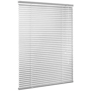 ventanara Jalousie Alujalousie ohne Bohren Jalousie Klemmfix Jalousette inkl. Klemmträger silberfarben 40 cm x 130 cm
