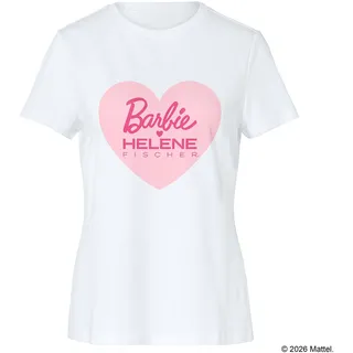 Tchibo - Barbie loves Helene Fischer T-Shirt - Damen - Gr. L - weiß/print