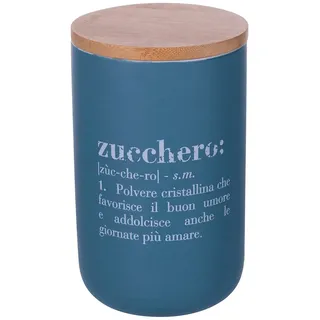 Villa d'Este Home Tivoli Victionary Shades Zuckerdose aus New Bone China mit Bambusdeckel, 750 ml