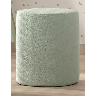 Polsterhocker Hocker Pouf Polster Boucle Jugendzimmer Schminktischhocker Grün