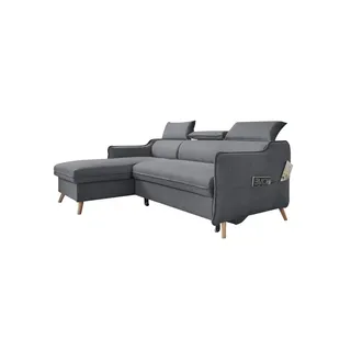 miuform Ecksofa mit Schlaffunktion Sweet Harmony ¦ grau ¦ Maße (cm): B: 228 H: 95