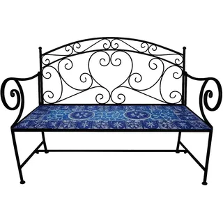 Hti-Living Gartenbank 109 x 58 x 93 cm Schwarz