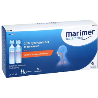 Glenmark Arzneimittel GmbH Marimer Inhalation Meerwasser hypertonisch 2.2% 30x5 ml