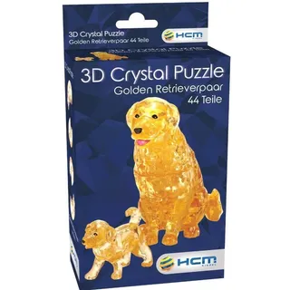 Puzzle 3D 44 elementy. Crystal. Golden Retrieverpaar