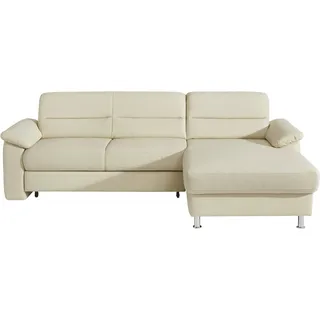 sit&more Ecksofa Ascara L-Form, B: 251 cm, Boxspring & Federkern, Schlaffunktion optional, frei stellbar, Komfortsitz beige