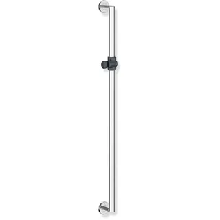 Hewi System 900 Brausehalterstange 900.33.0014092 900 mm, Brausehalter Anthrazitgrau, Stange Edelstahl verchromt