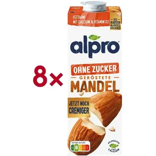 Alpro® Mandeldrink ohne Zucker 8x 1,0 l