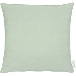 Dekokissen MISS MARY "ARIZONA" Gr. 1, blau (petrol, unifarben), B:45cm L:45cm, Leinen, Polyester, Dekokissen_Sitzkissen_Kissenhüllen