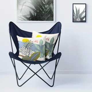 Apelt Outdoor Dekokissen Blattmotive Dekokissen gefüllt 48x48 cm - bunt