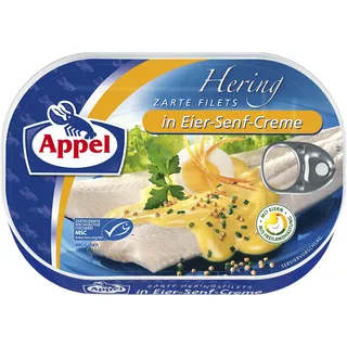 Appel zarte Heringsfilets, in Eier-Senf-Creme, MSC zertifiziert, 200g