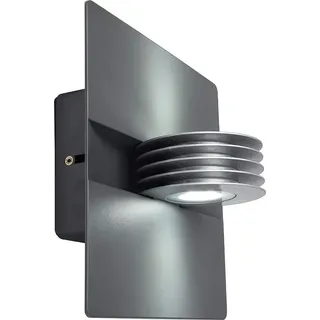 Lutec Wandleuchte Split LED auß.9W Alu 22x22cm