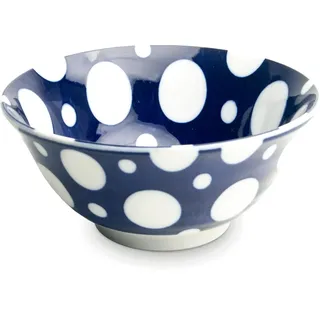 Japan-Bowls ASIATICA | Ramen Bowl Porzellan-Schalen 15 cm | Hochwertige asiatische Schüssel für Reis, Nudeln, Tapas, Udon, Müsli - Suppen-Schale mit japanischen Designs (Mitani Shizuku)