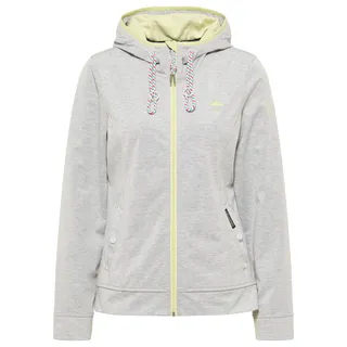 Schmuddelwedda Damen Funktionsjacke, Hellgrau Melange Hellgelb, XL - XL