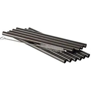 Buddy ́s Bar Trinkhalme 10 St. 15 cm Gunmetal