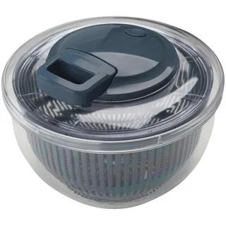 Fackelmann #easyprepare Salatschleuder mit Seilzug und Stopp-Tase – Salad Spinner zum mühelosen Waschen, Trocknen & Servieren von Salat – Inklusive praktischem Seilzug & herausnehmbarem Sieb