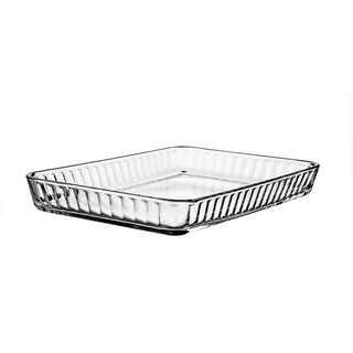 Pasabahce Auflauf Backform-Set Rechteckig, aus hochwertigem Glas, 40 x 27 cm für 3 - 6 Personen