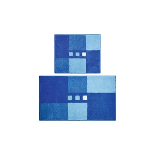 Grund Badematten-Set , blau , Synthetik , Maße (cm): B: 50 H: 1,8