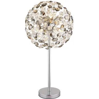 GLOBO Tischlampe Kristall grau 8 Flammig