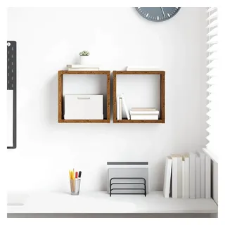 vidaXL Wandregal 26 x 15 x 26 cm Altholz