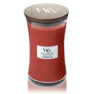 Woodwick Cinnamon Chai Duftkerze 610 g rot