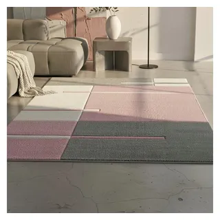 KADIMA DESIGN Latemar Kurzflorteppich 160 x 230 cm Pink/Rosa