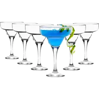 6x Clear 295ml Misket Margarita Gläser - Spülmaschine Safe Classic Party Bar Champagner Espresso Cocktail Glas Geschenk-Set - von lav - von lav