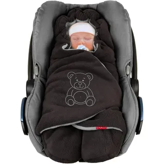 ByBoom Einschlagdecke Babyschale Winter - Herbst - Frühling, 'Die Decke' seit 2009, Maxi Komfort - Cosi Bella, Anthrazit/Grau