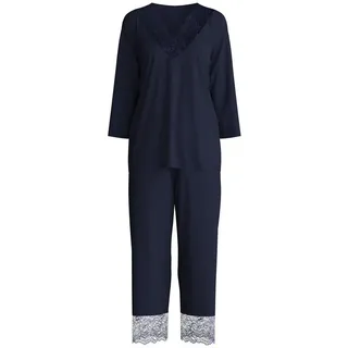 CALIDA Elegant Dreams Pyjama Blau 40/42