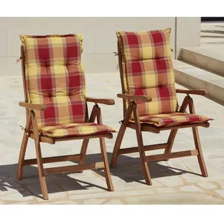 MERXX Gartenstuhl-Set, Holz, 2-teilig - beige