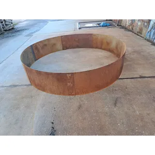 EdelrostPassion Hochbeet, Edelrost, rund, Metall Durchmesser 100cm bis 200cm Höhe:50 bis 80cm beige Ø 180 cm x 50 cm