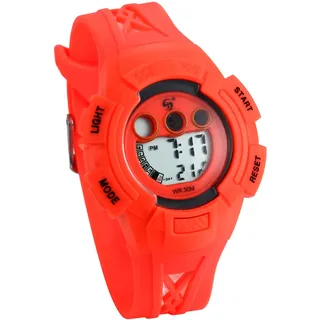 JewelryWe Digital Uhren für Kinder Junge Mädchen, 30m Wasserdicht Sportuhr Armbanduhr mit 12/24H Format/Wecker/Kalender/LED-Licht, elektronische gewebt Armband Uhr für Jugendliche, 5 Farben