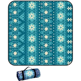 EUPXRHY Picknickdecke Wasserdicht, 3 Schichten Verdickt Groß Piknikdecken Isoliert mit Wasserdichter Rückseite, XXL Picknickdecke Alubeschichtet für Camping, Picknick, A,200x200cm