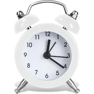 Leiser, Analoger Vintage-wecker, Lauter Alarm, Mini-wecker Mit Batteriebetrieb Für Schlafzimmer Und Wohnzimmer, Retro-stil