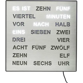 Tischuhr AMS "T1234", schwarz (schwarz, schwarz), Tischuhren, Made in Germany,Büro,Wohnzimmer,Esszimmer, als Wanduhr nutzbar